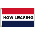 Now Leasing 3' x 5' Message Flag with Heading and Grommets